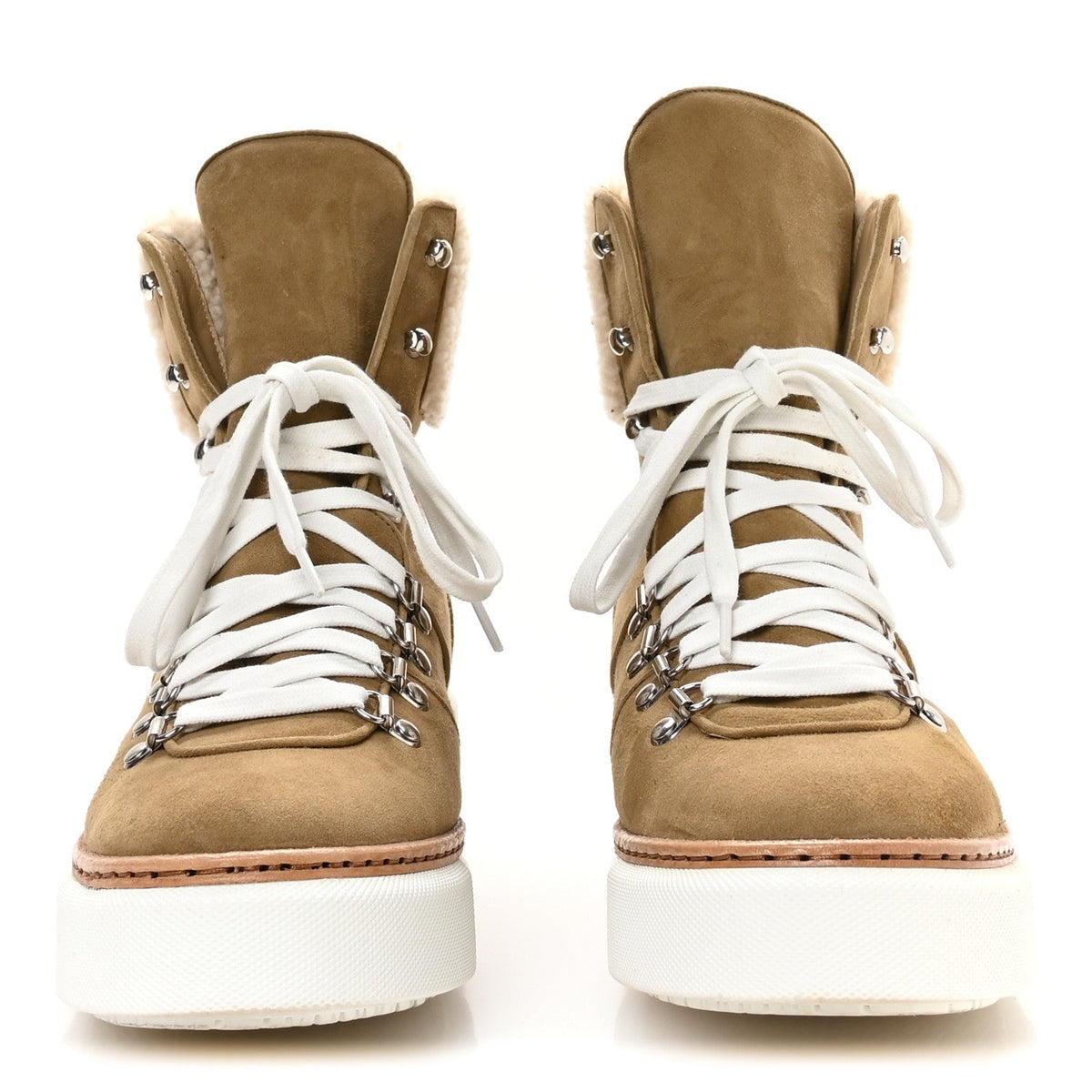 Hermès - Chevre Velours Woolskin Flocon Ankle Boots