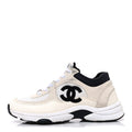 Chanel - Mesh Suede Calfskin Grained Calfskin CC Sneakers