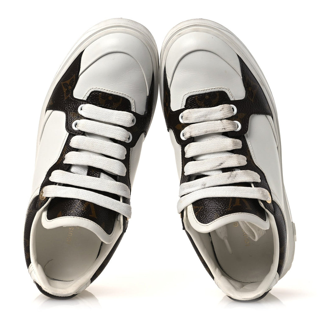 Louis Vuitton - Calfskin Embossed Monogram Time Out Sneakers