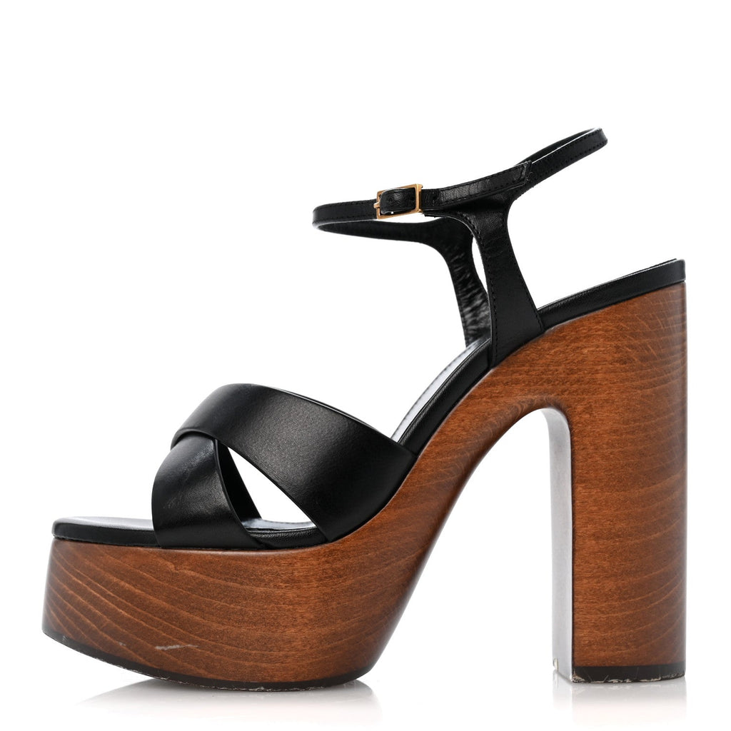 Saint Laurent - Calfskin Bianca Platform Sandals