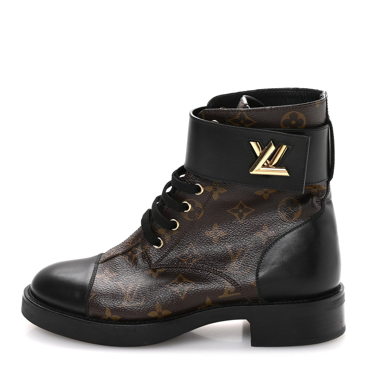 Louis Vuitton - Calfskin Monogram Wonderland Flat Ranger Boots