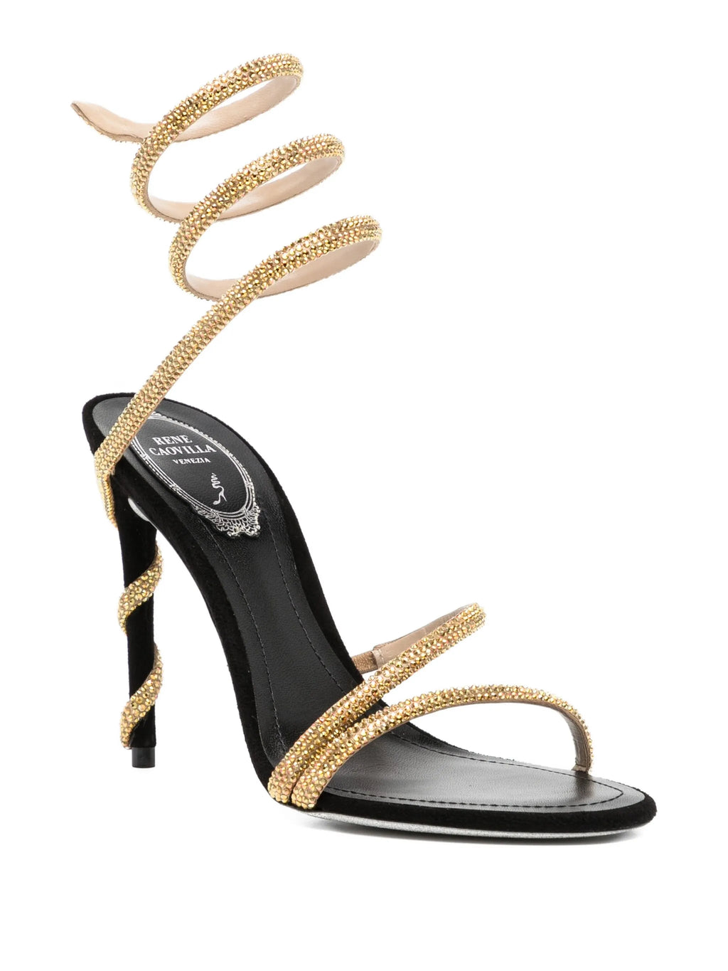 René Caovilla - 110mm Crystal-embellished Spiral Sandals