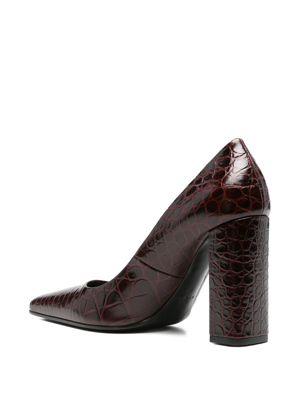 Alaïa - 90mm Leather Heeled Pumps