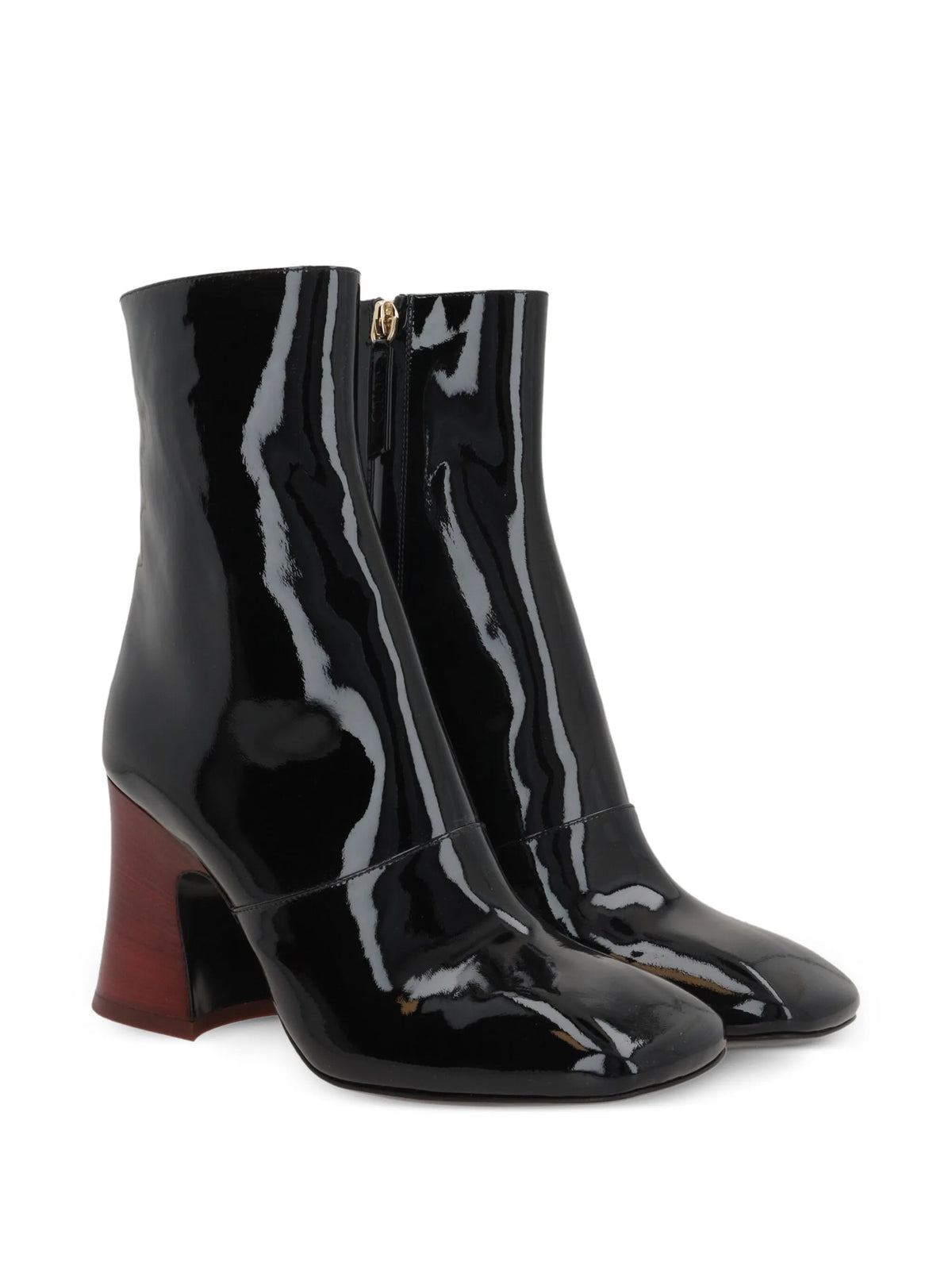 Chloé - Janis Leather Block-heel Boots