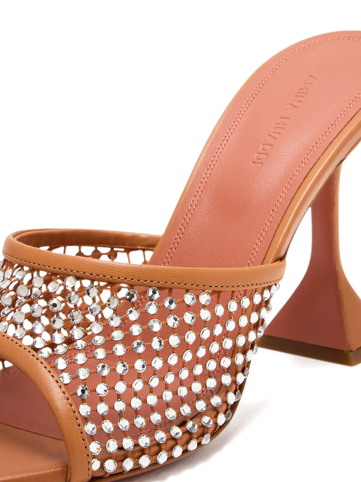 Amina Muaddi - Lupita Crystal Net Slippers