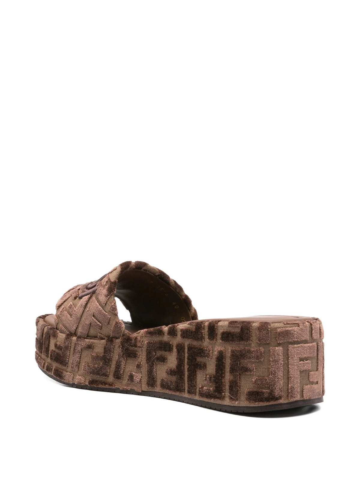 Fendi - FF Logo Platform Slides