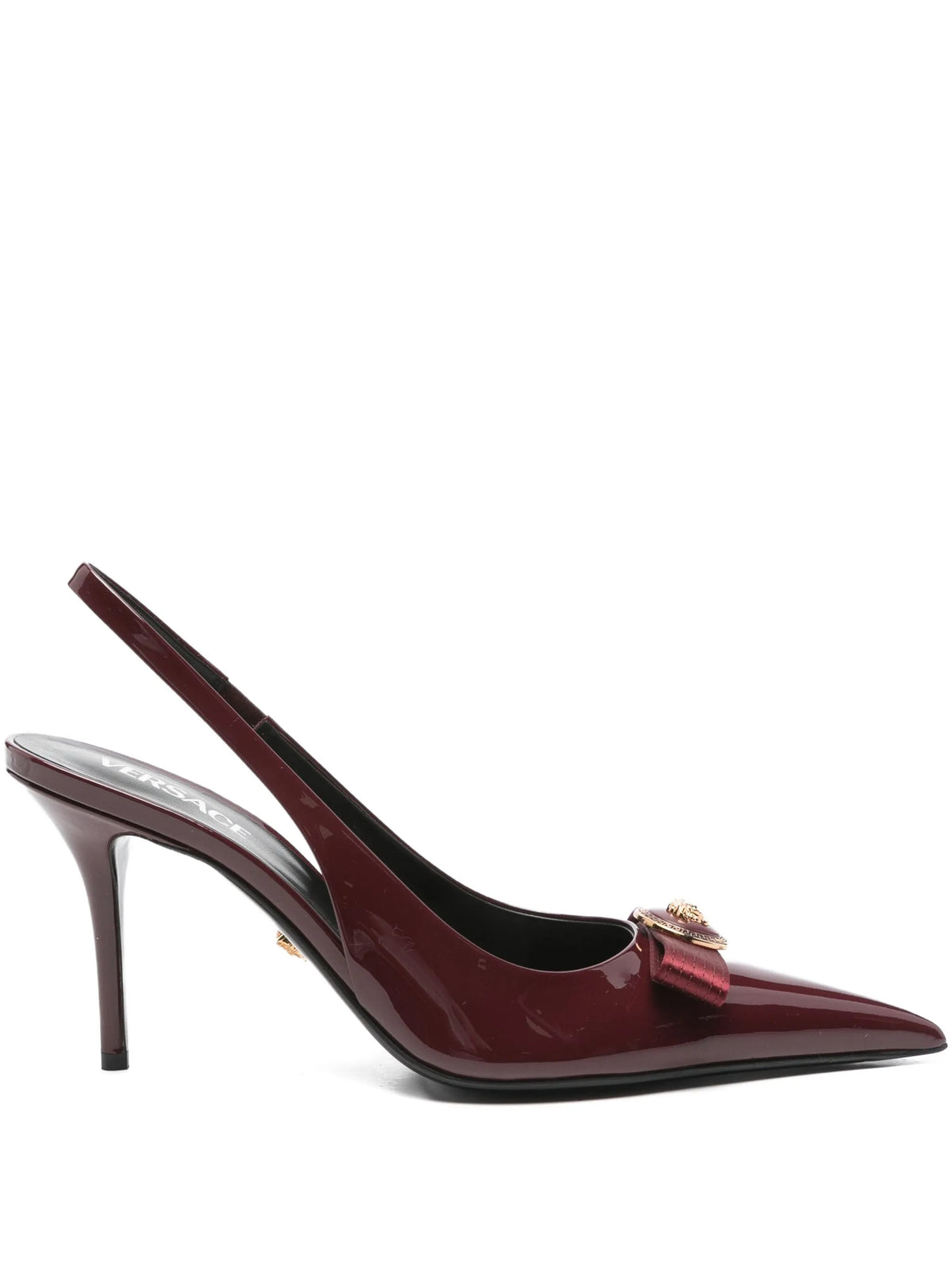 Versace - 85mm Gianni Ribbon Slingback Pumps