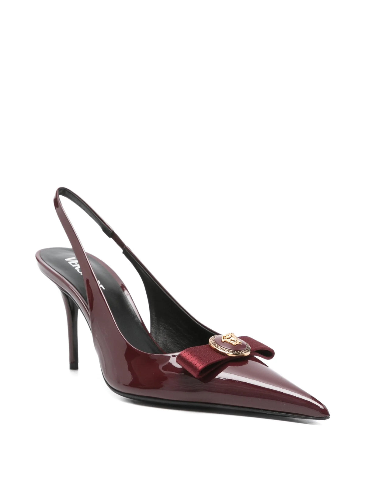 Versace - 85mm Gianni Ribbon Slingback Pumps