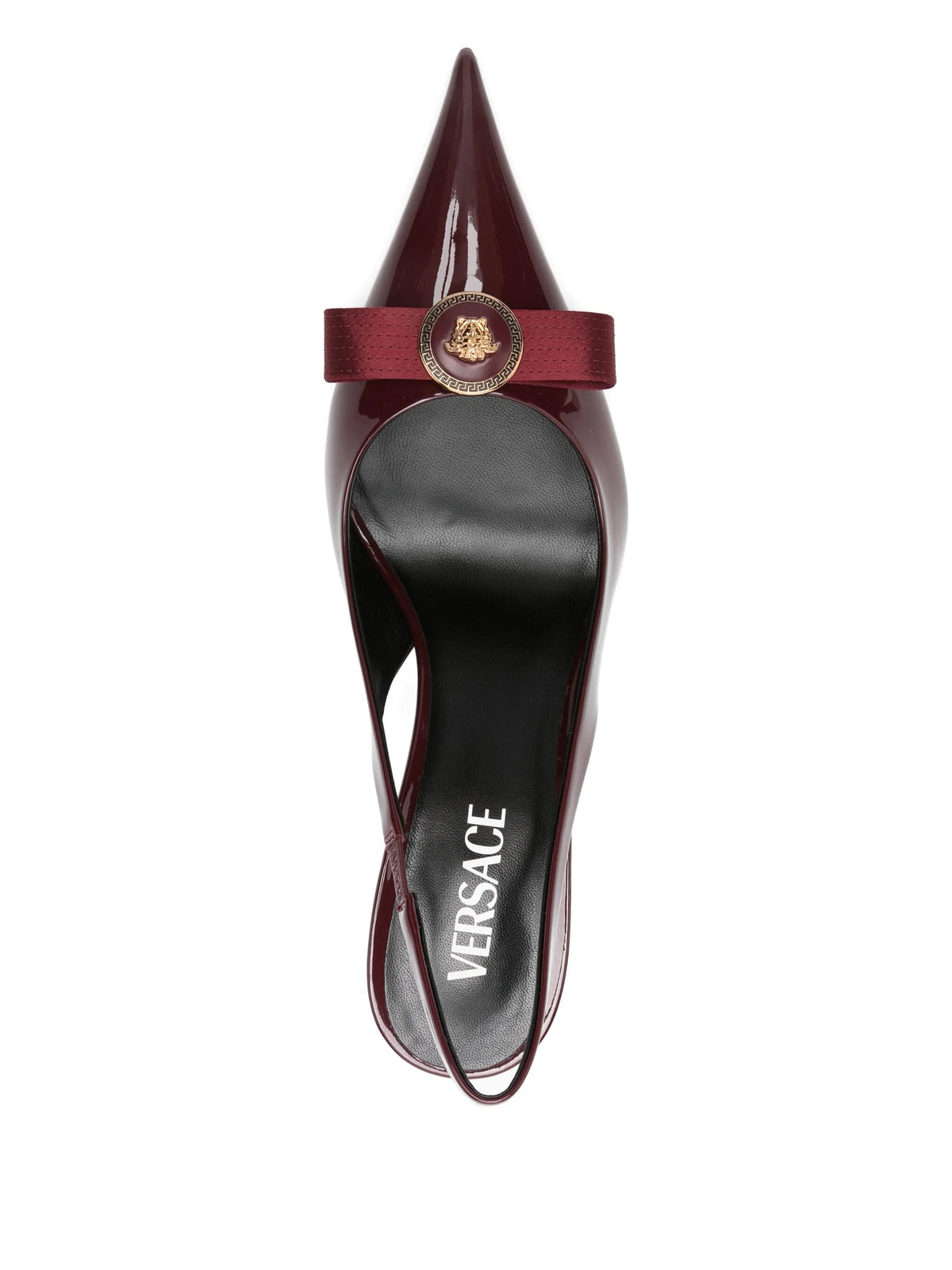 Versace - 85mm Gianni Ribbon Slingback Pumps