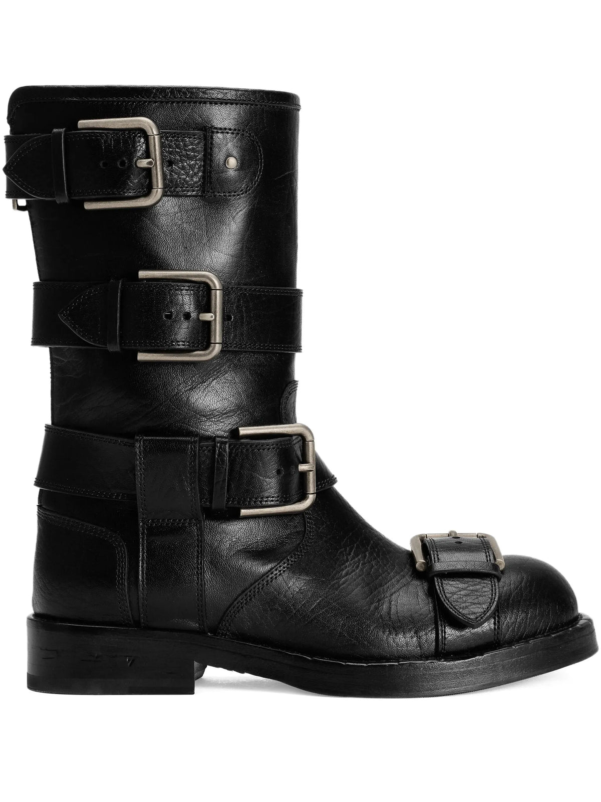 Dolce & Gabbana - Multiple-buckle Leather Boots