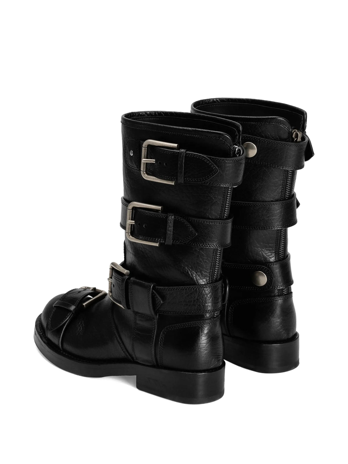 Dolce & Gabbana - Multiple-buckle Leather Boots