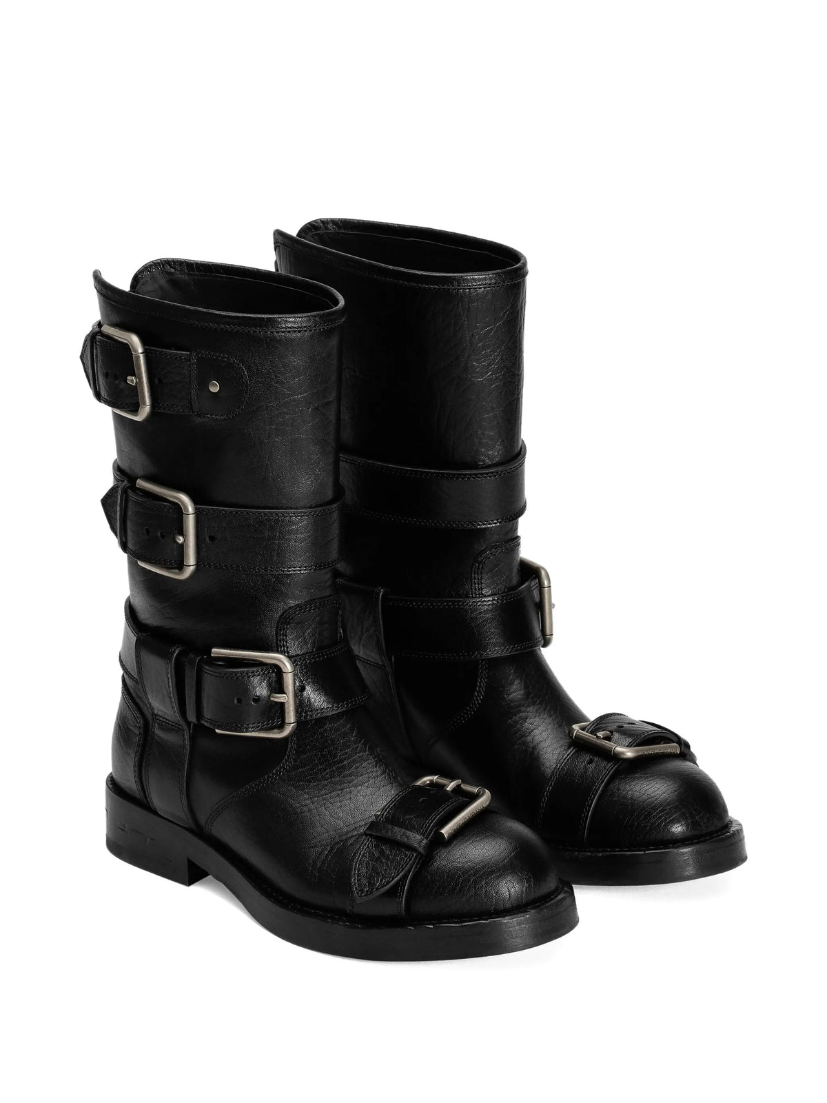 Dolce & Gabbana - Multiple-buckle Leather Boots