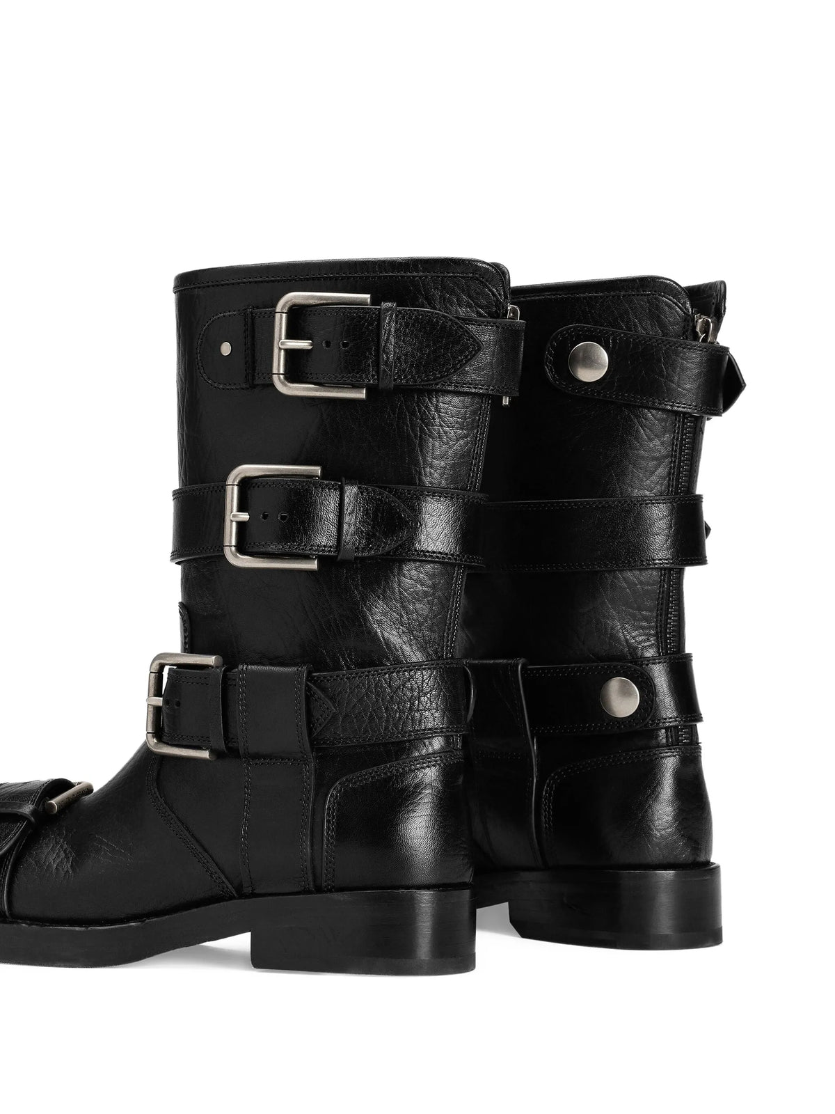Dolce & Gabbana - Multiple-buckle Leather Boots