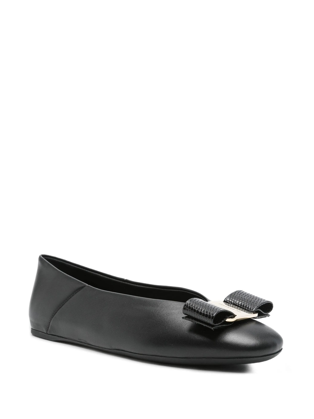 Ferragamo - Vara Bow Leather Ballet Flats