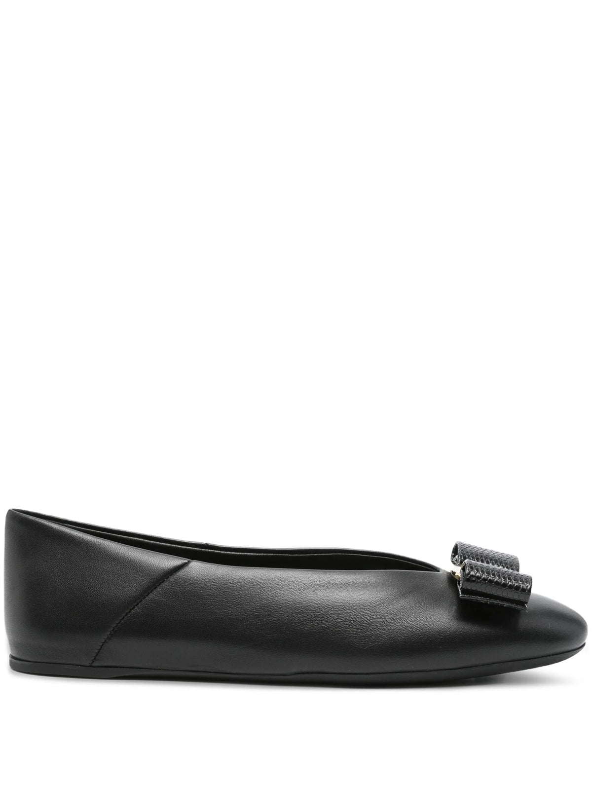 Ferragamo - Vara Bow Leather Ballet Flats