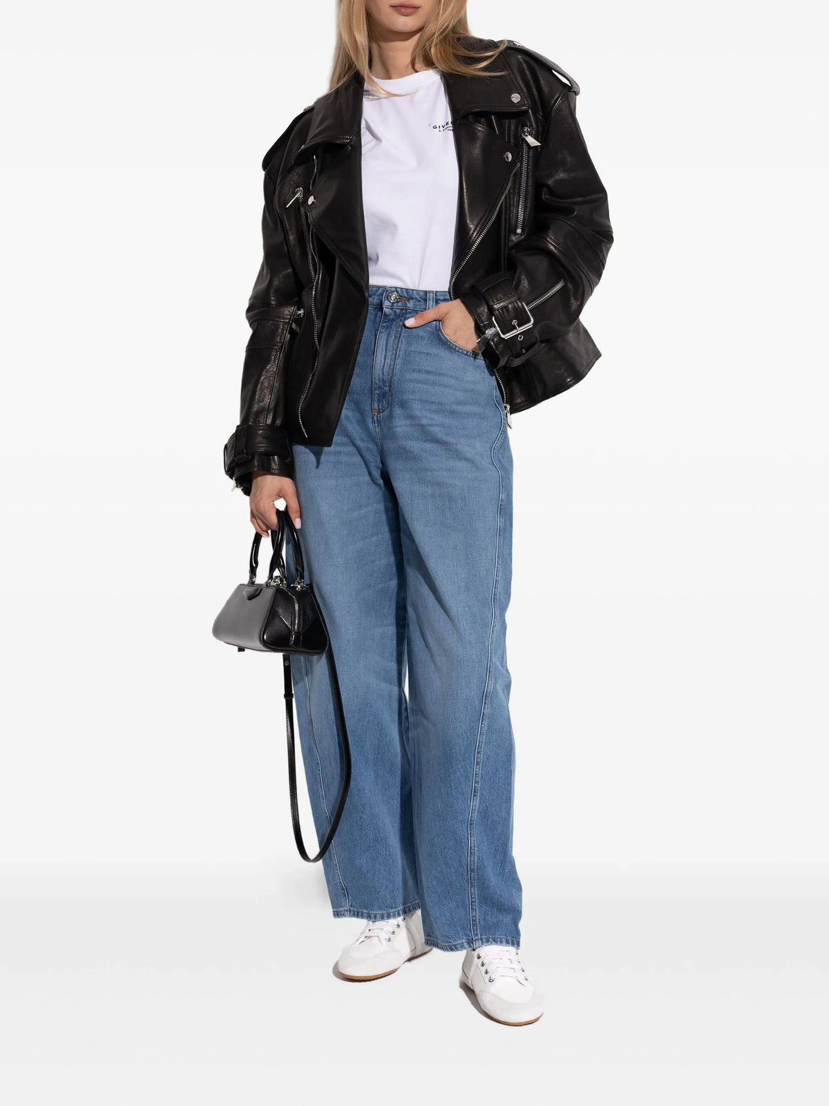 Givenchy - Slim Sneakers In Mesh And Suede