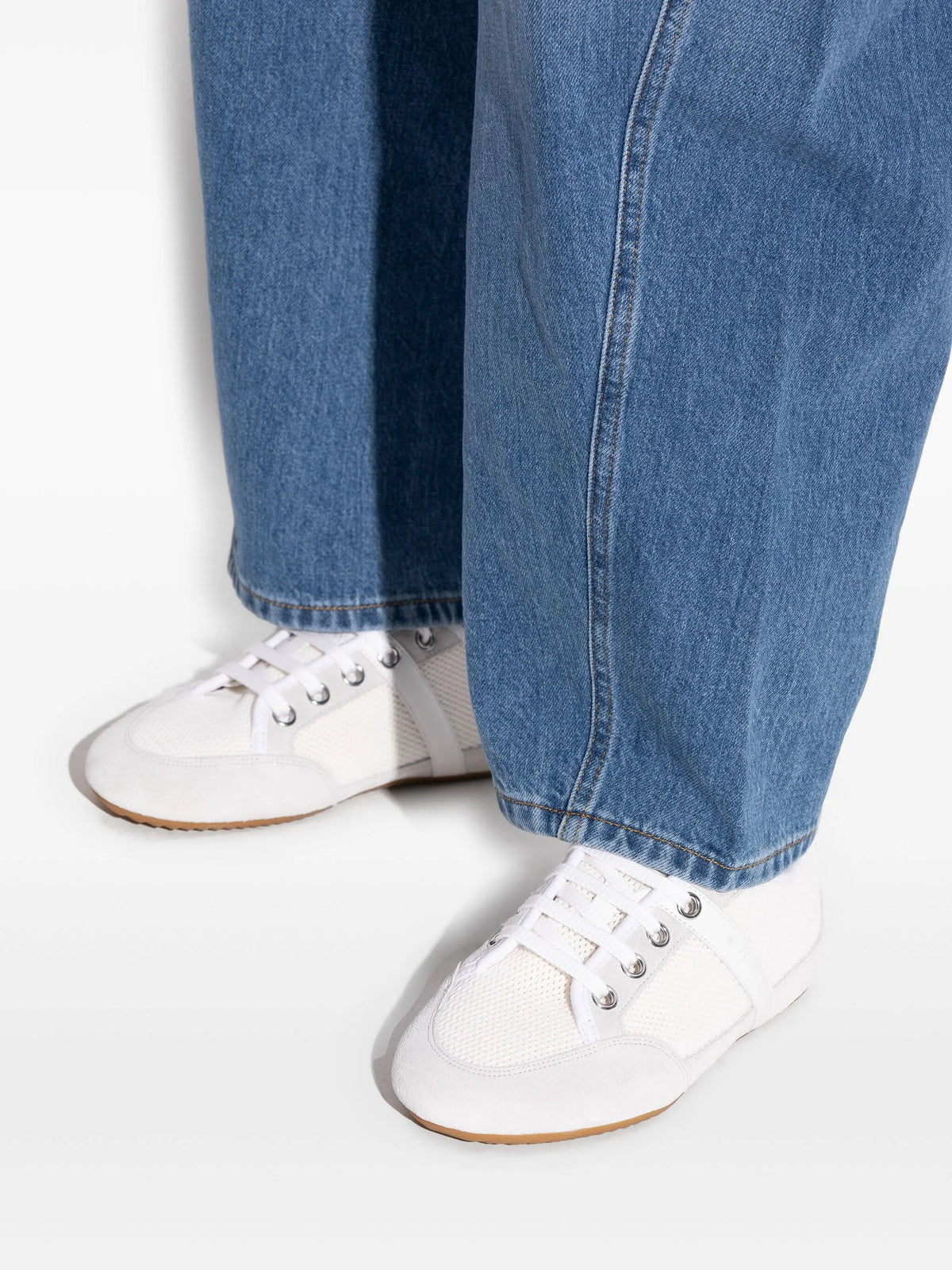 Givenchy - Slim Sneakers In Mesh And Suede