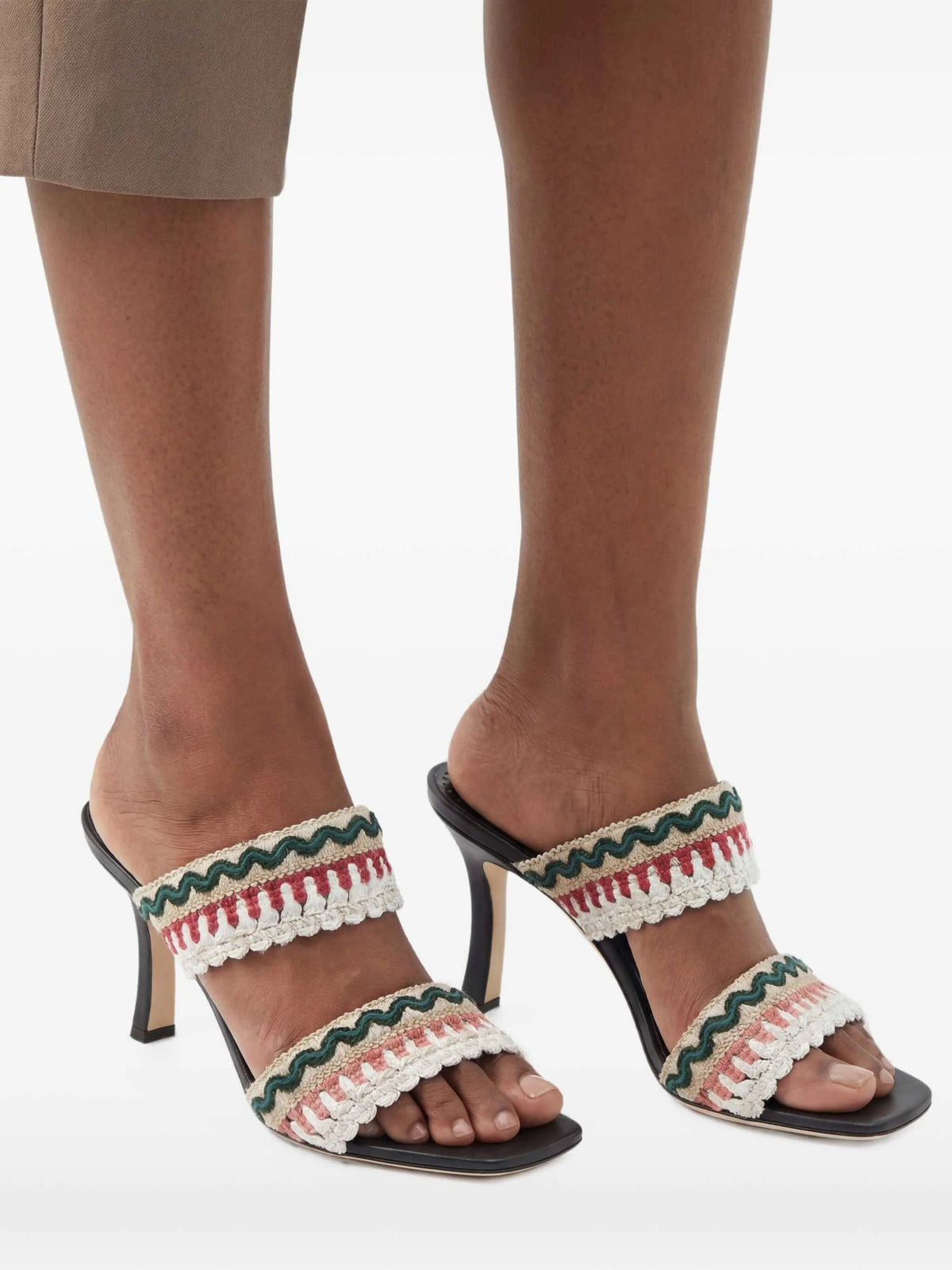 Manolo Blahnik - 95mm Mabecomu Woven Sandals