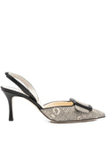 Manolo Blahnik - Mayslibi Buckle-detail Slingback Pumps