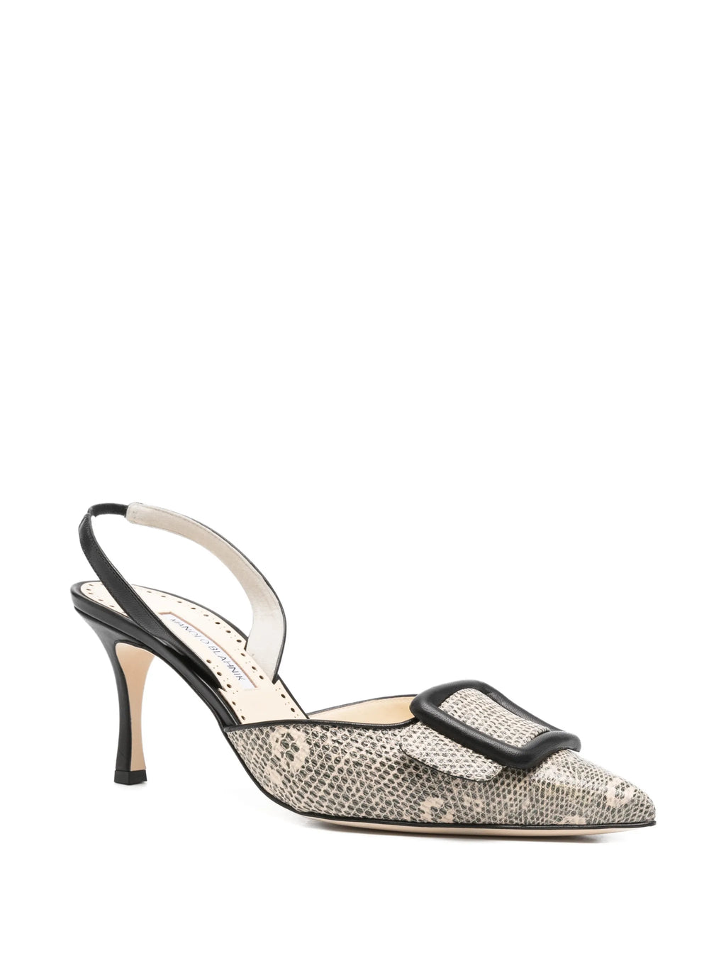 Manolo Blahnik - Mayslibi Buckle-detail Slingback Pumps