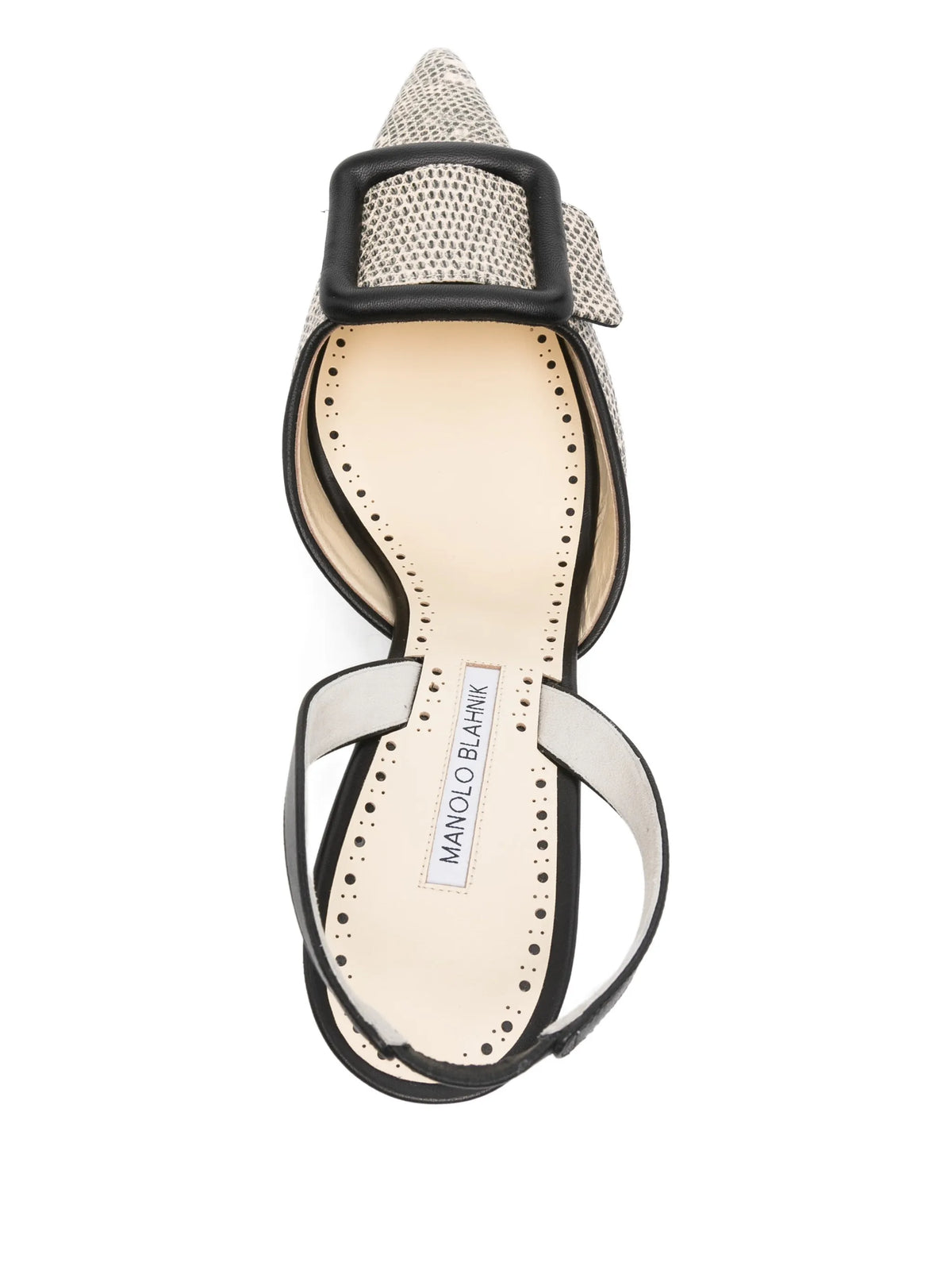 Manolo Blahnik - Mayslibi Buckle-detail Slingback Pumps