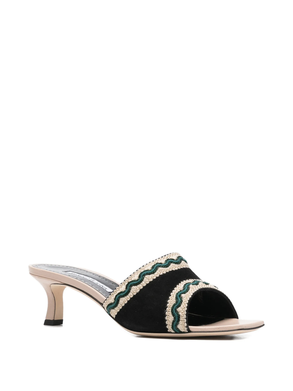 Manolo Blahnik - 50mm Marebis Embroidered Sandals