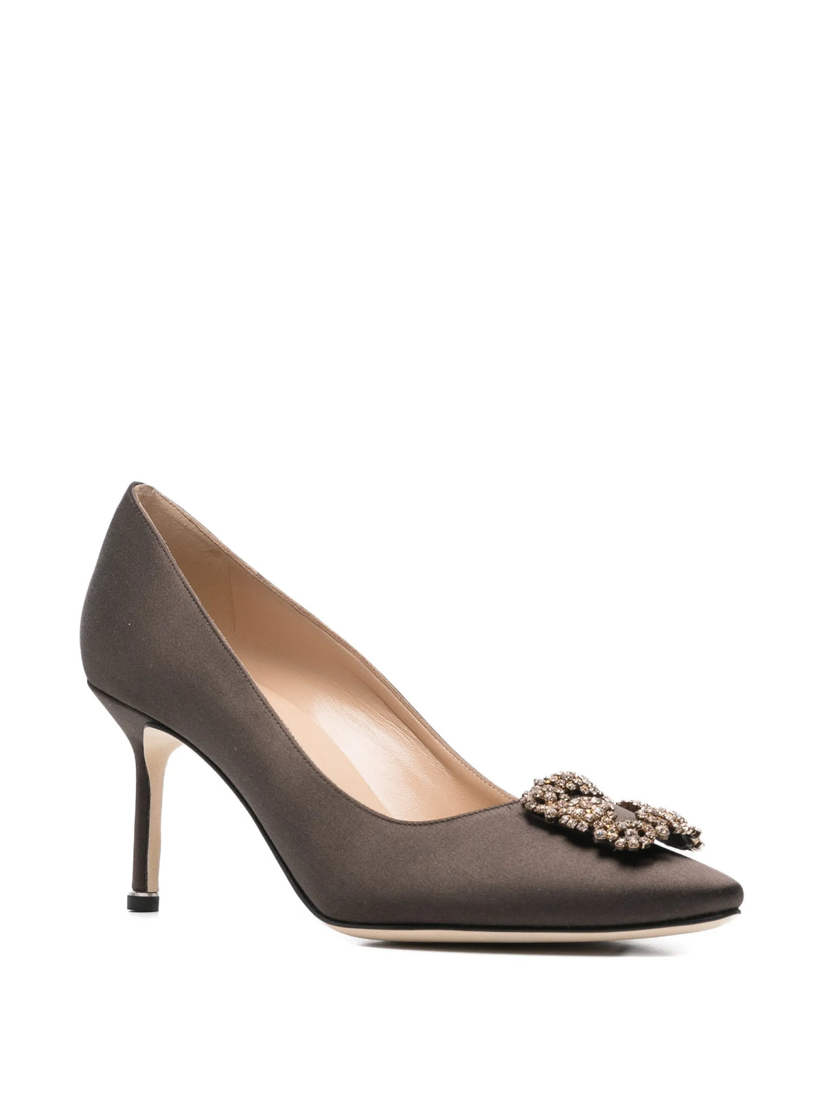 Manolo Blahnik - 80mm Hangisi Embellished Pumps