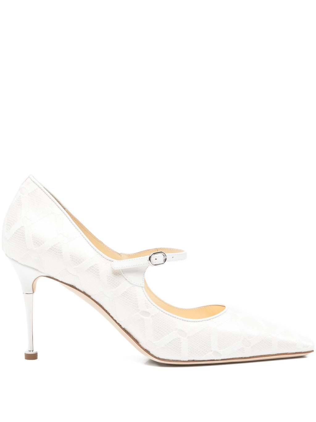 Manolo Blahnik - Aleka Geometric-pattern Strap Pumps