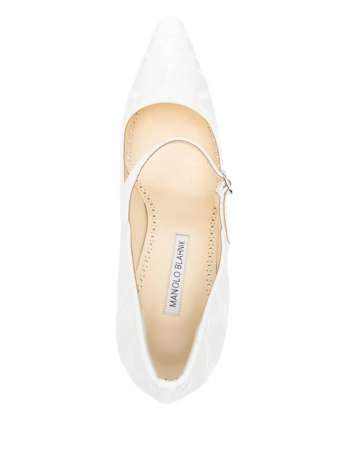 Manolo Blahnik - Aleka Geometric-pattern Strap Pumps