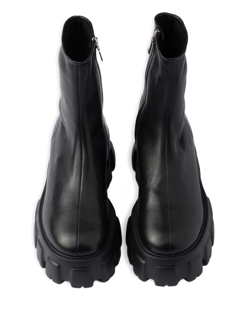 Prada - Monolith Stretch Nappa Leather Booties