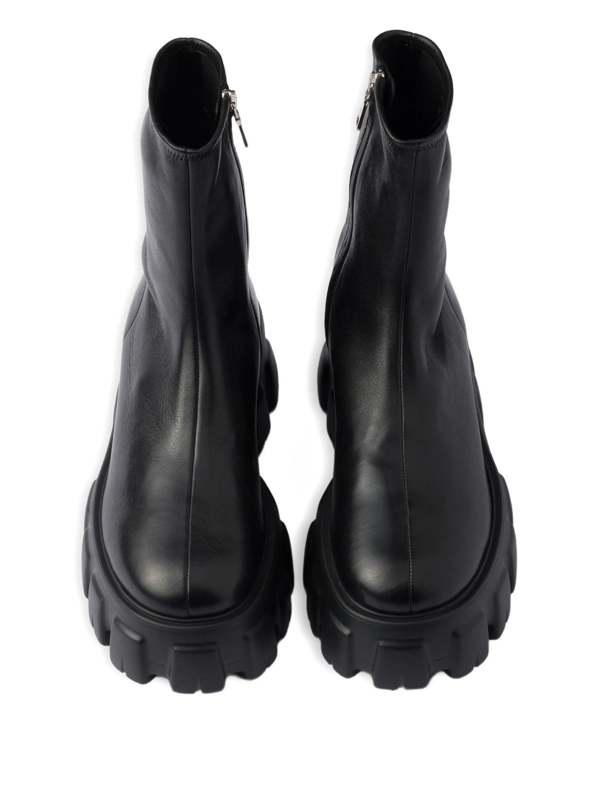 Prada - Monolith Stretch Nappa Leather Booties