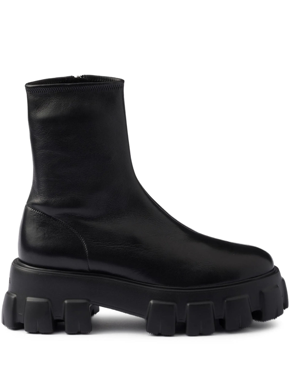 Prada - Monolith Stretch Nappa Leather Booties
