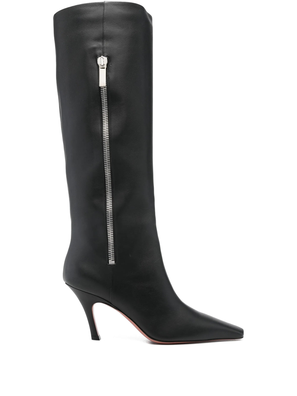 Amina Muaddi - Mona Side-zip Square-toe Boots