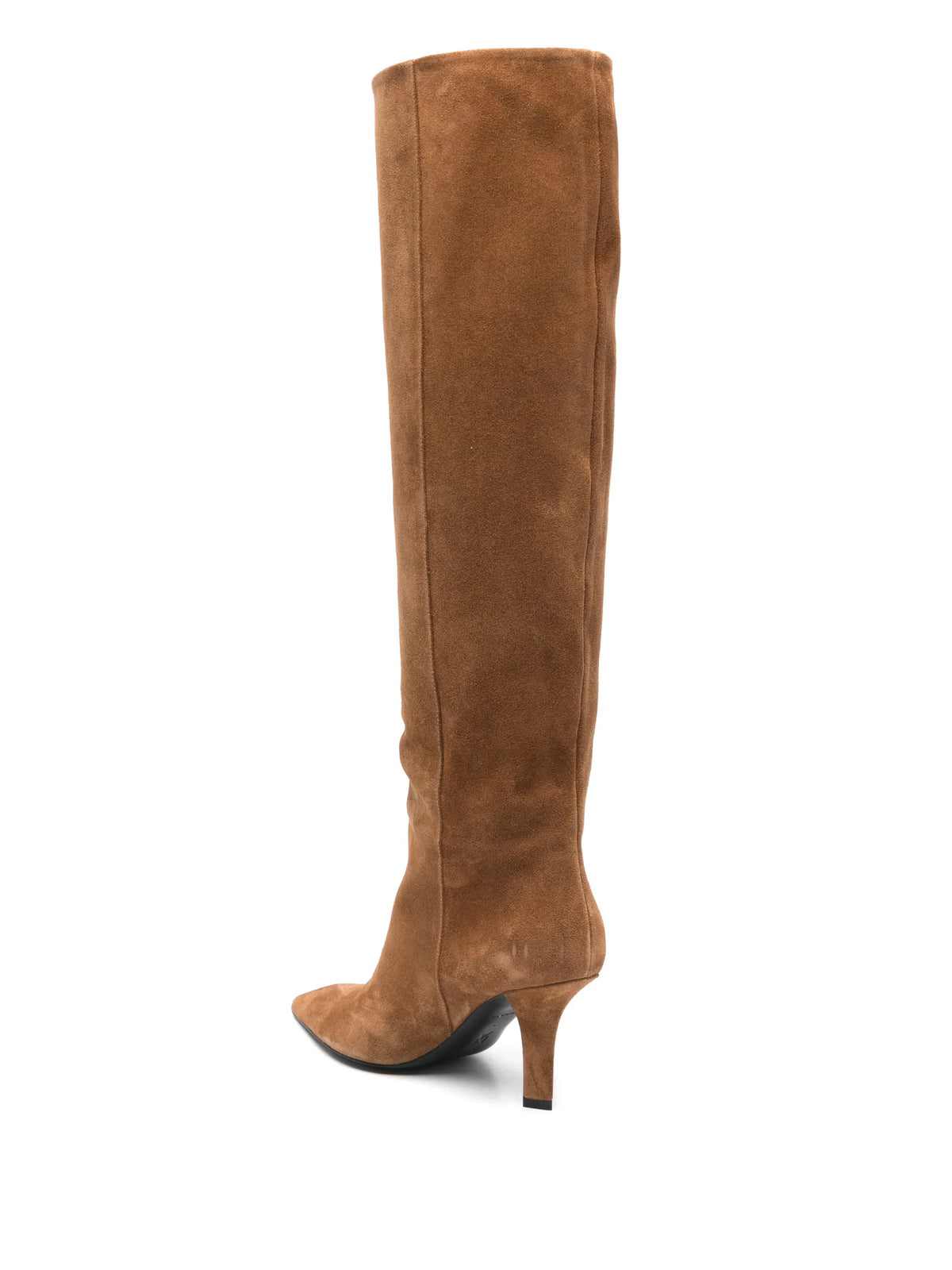 Amina Muaddi - Brenda 80 Calf Suede Knee-high Boot 80mm