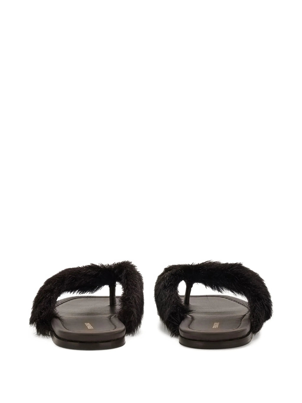 Ferragamo - Fur-detail Thong Sandals