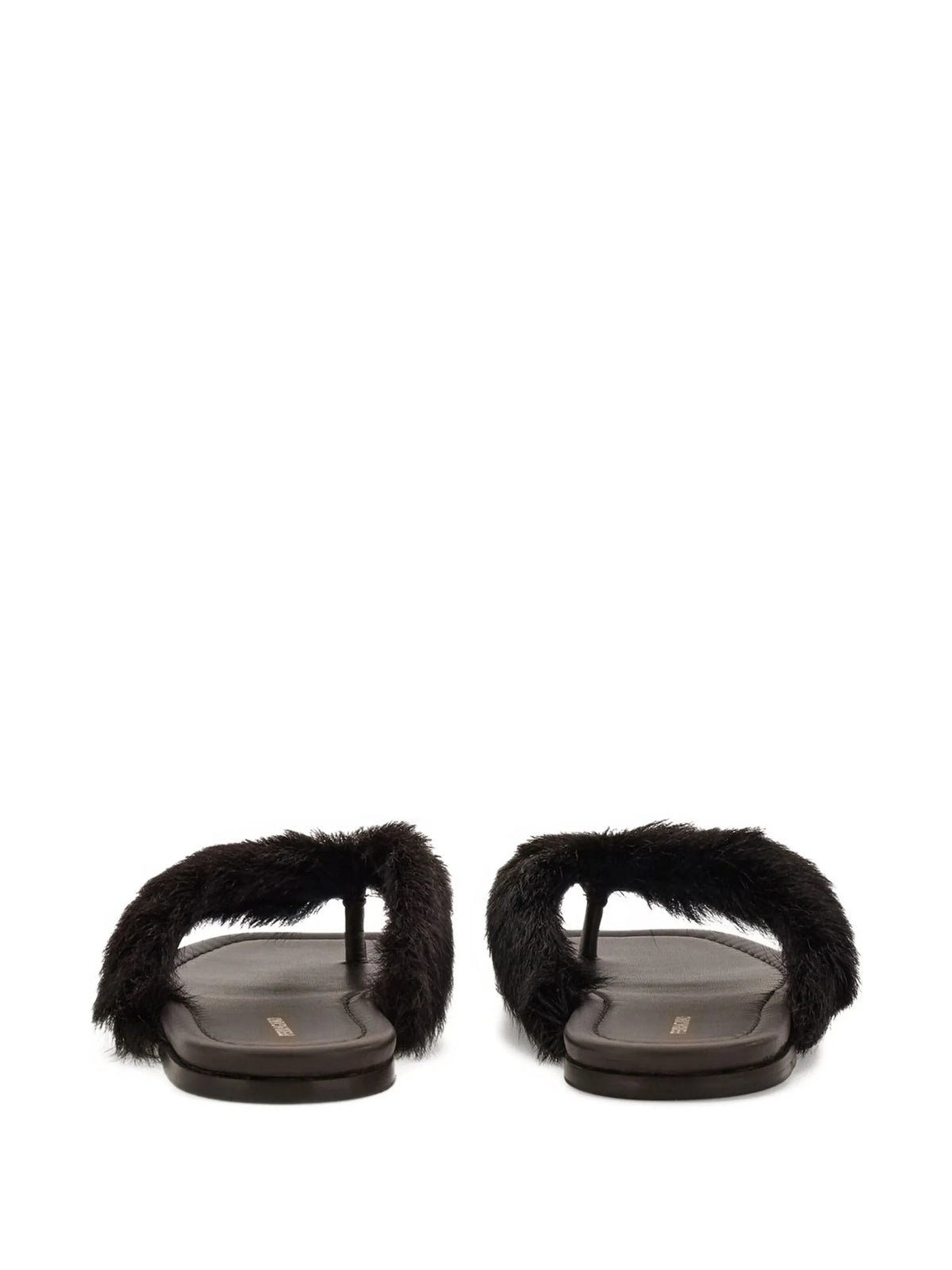 Ferragamo - Fur-detail Thong Sandals
