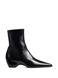 Khaite - Arizona Pointed-toe Calf Leather Ankle Boots