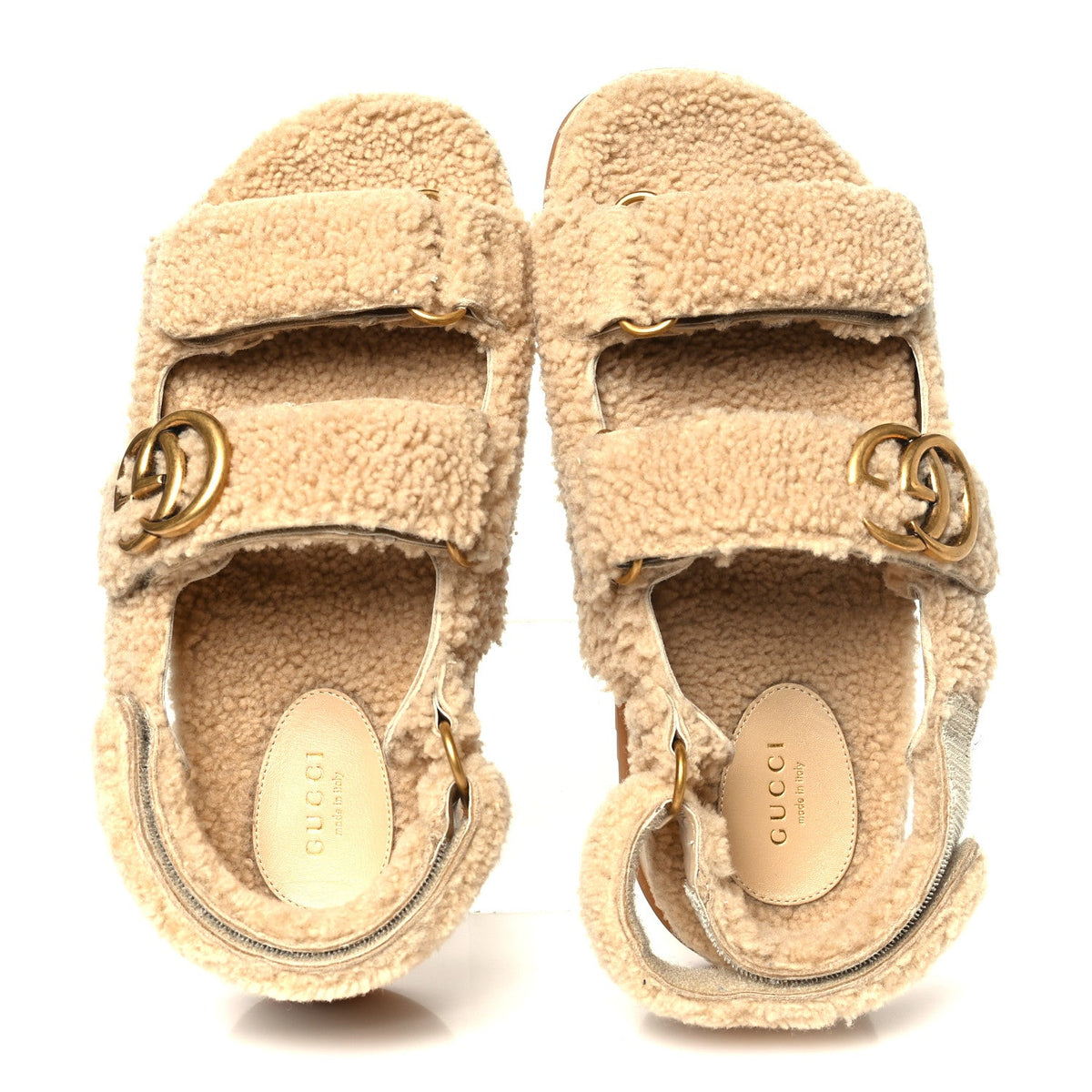 Gucci - Merino Wool Interlocking G Dad Sandals