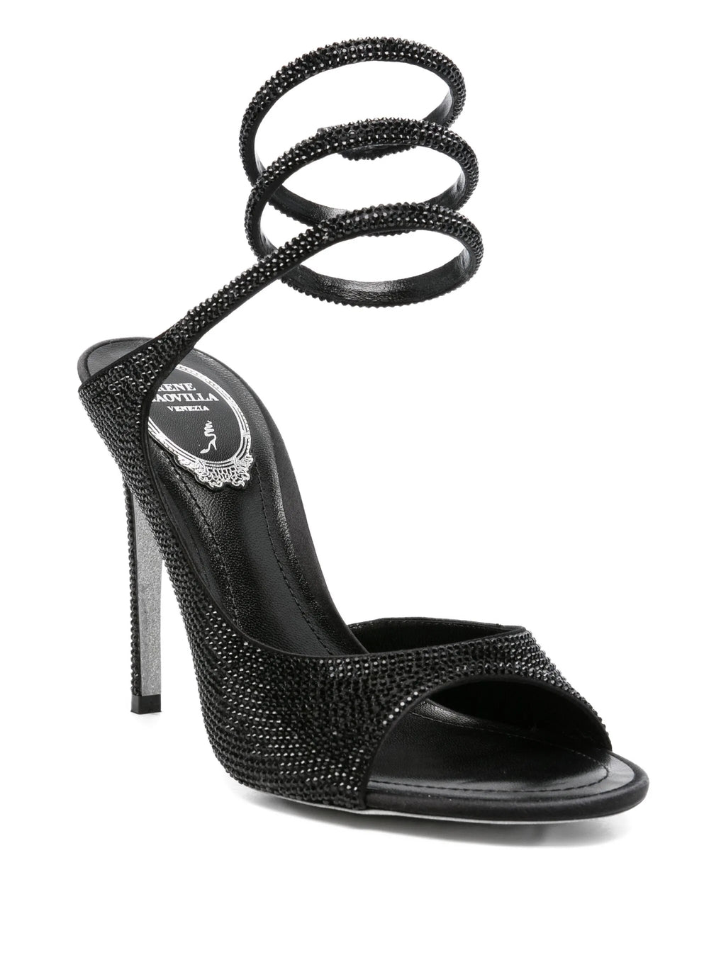 René Caovilla - 105mm Crystal-embellished Spiral-wrap Sandals