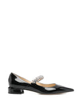 Jimmy Choo - Bing Crystal-embellished Flat Pumps
