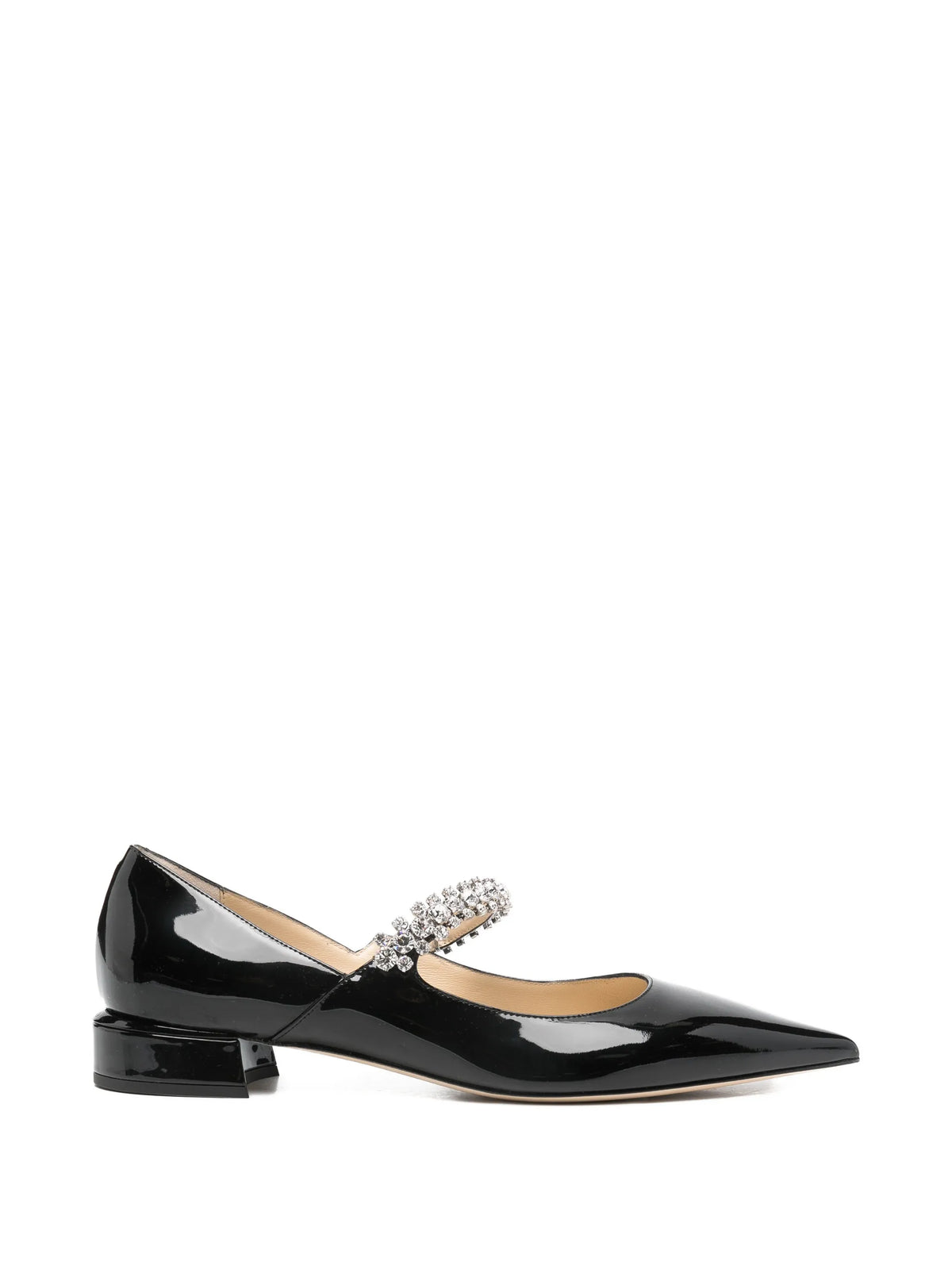 Jimmy Choo - Bing Crystal-embellished Flat Pumps