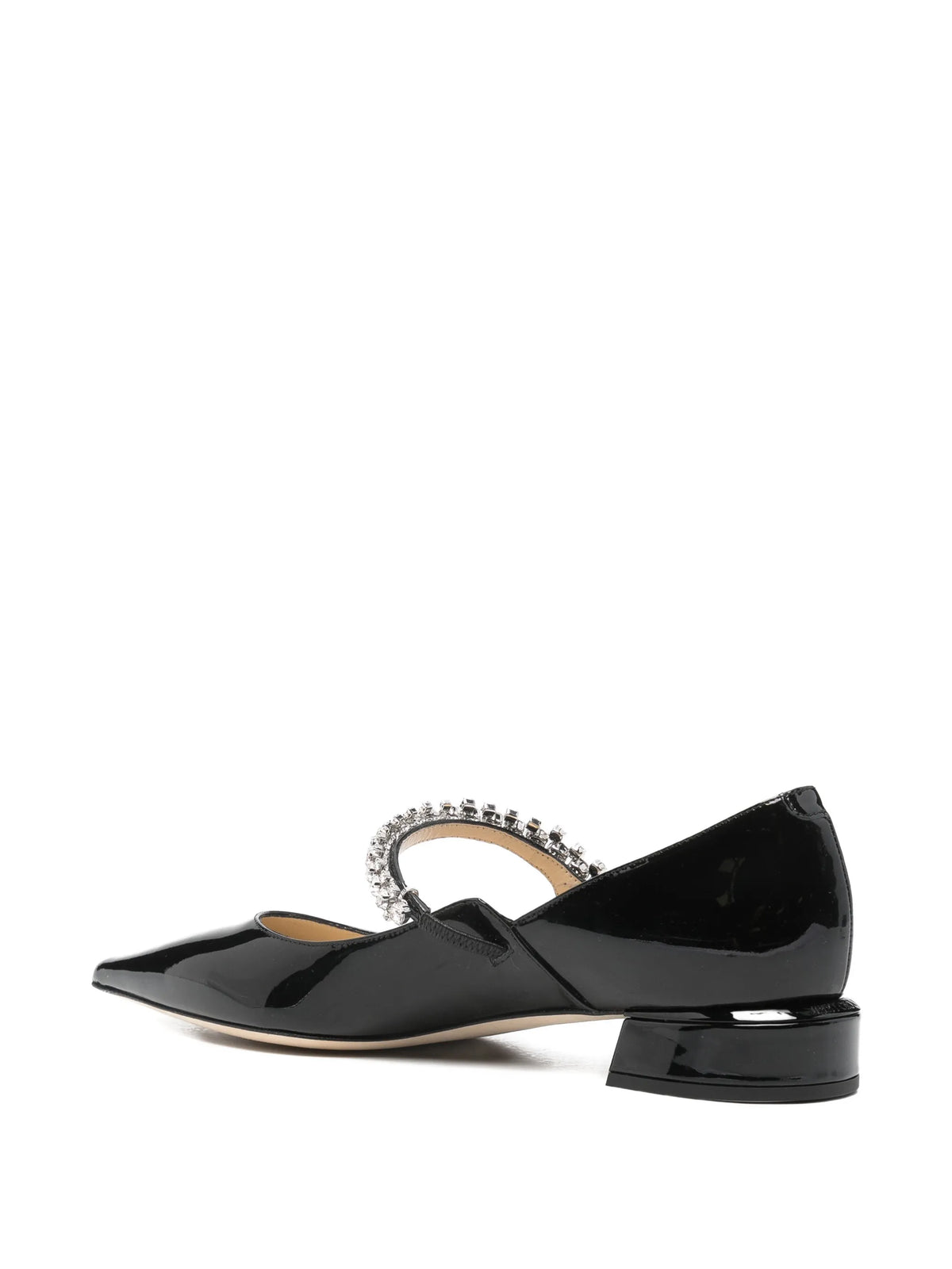 Jimmy Choo - Bing Crystal-embellished Flat Pumps