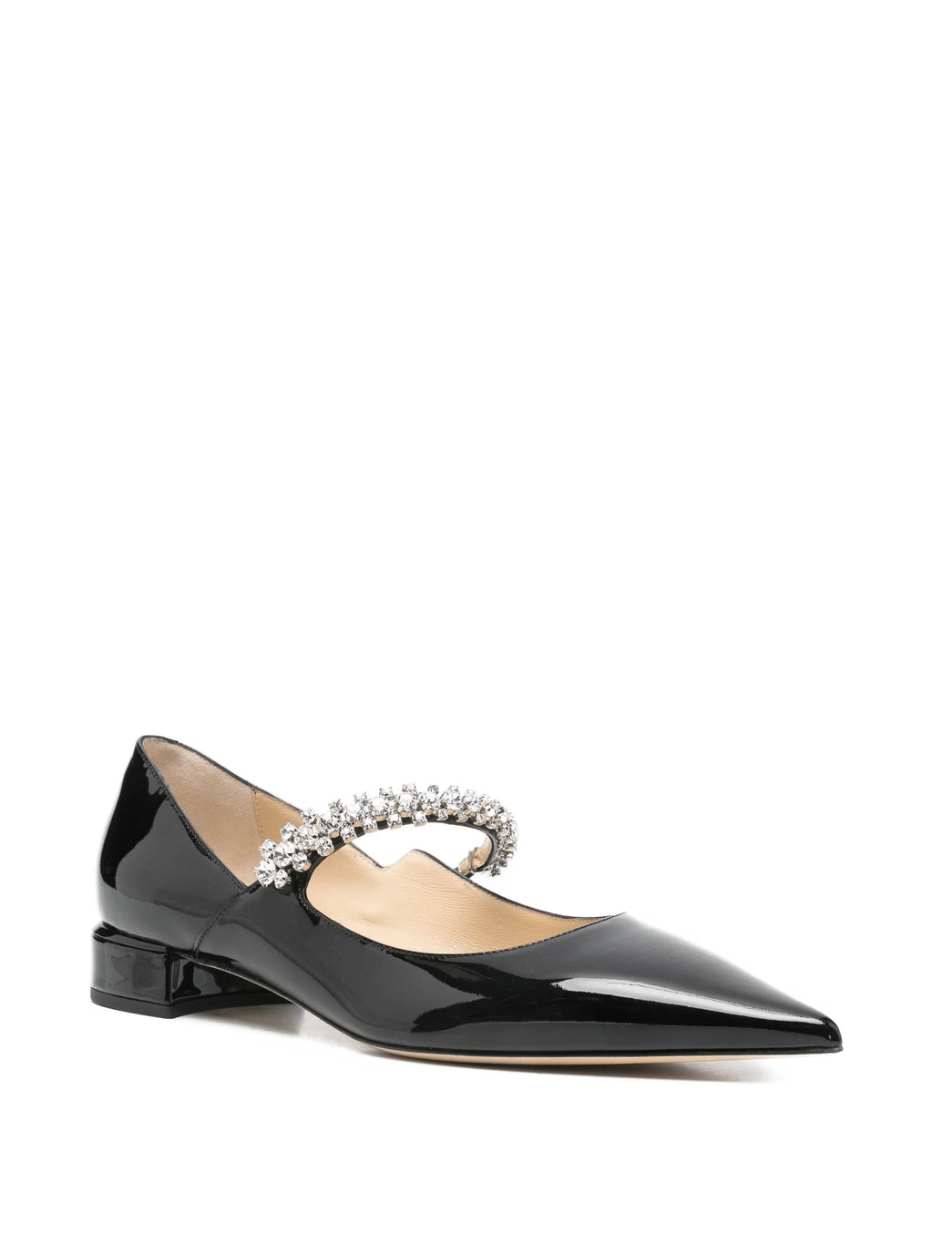 Jimmy Choo - Bing Crystal-embellished Flat Pumps