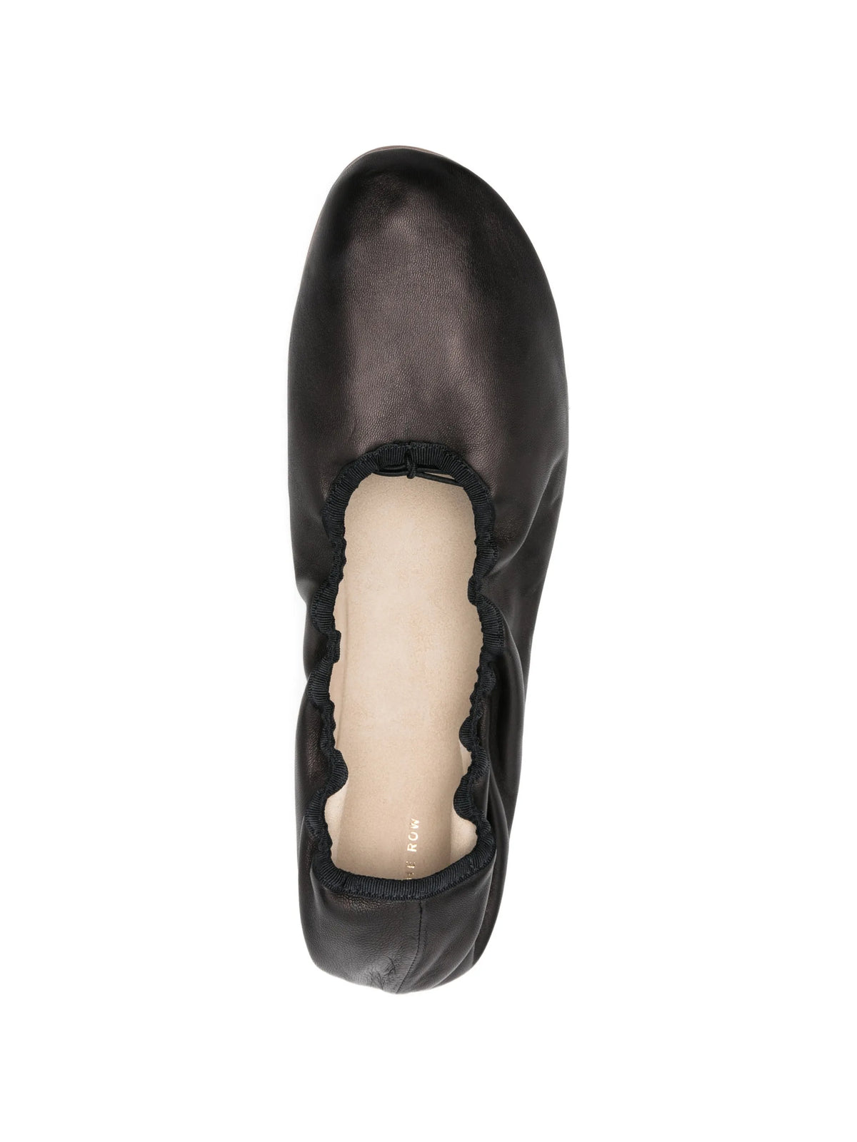 The Row - Gathered Leather Ballet Flats