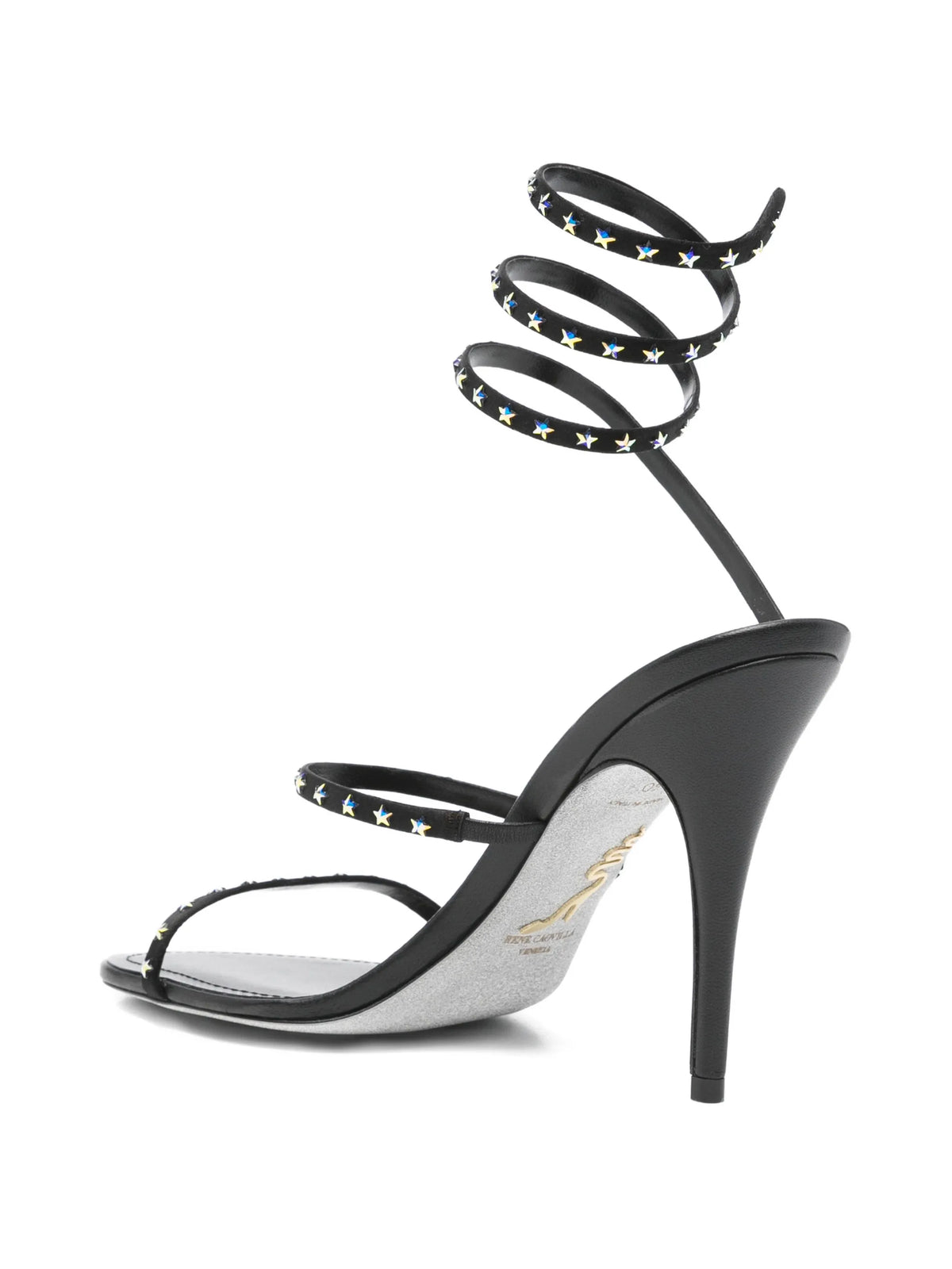 René Caovilla - Cleo Star-studded Ankle-wrap Sandals