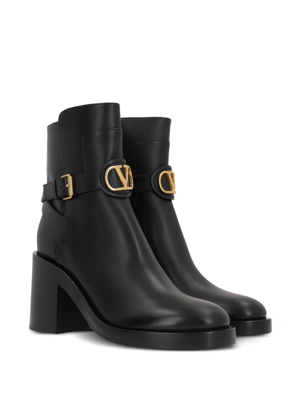 Valentino - 70mm Buckle-strap Logo Boots