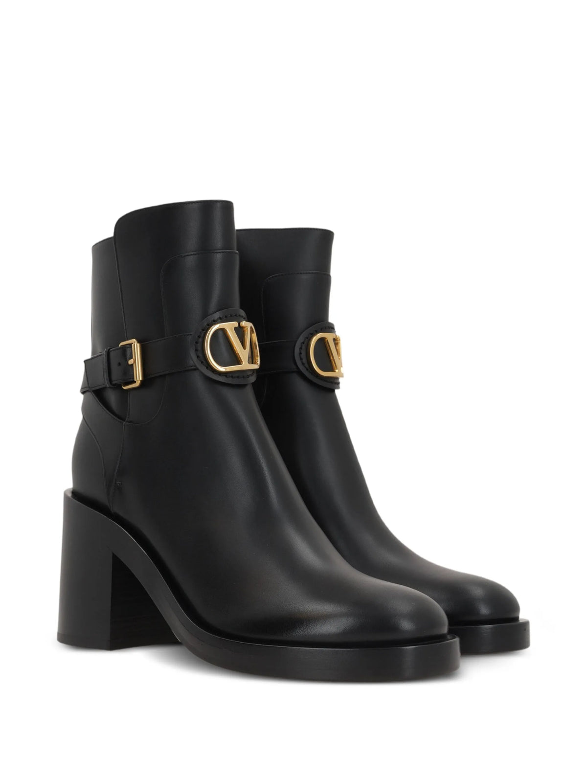 Valentino - 70mm Buckle-strap Logo Boots