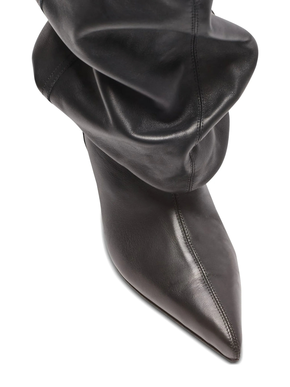 Balmain - 75mm Slouchy Wedge Ankle Boots