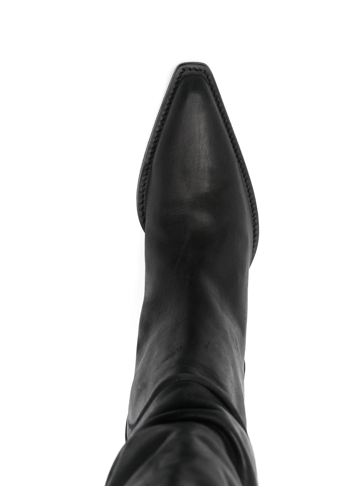 Khaite - Clive Leather Pointed-toe Boots