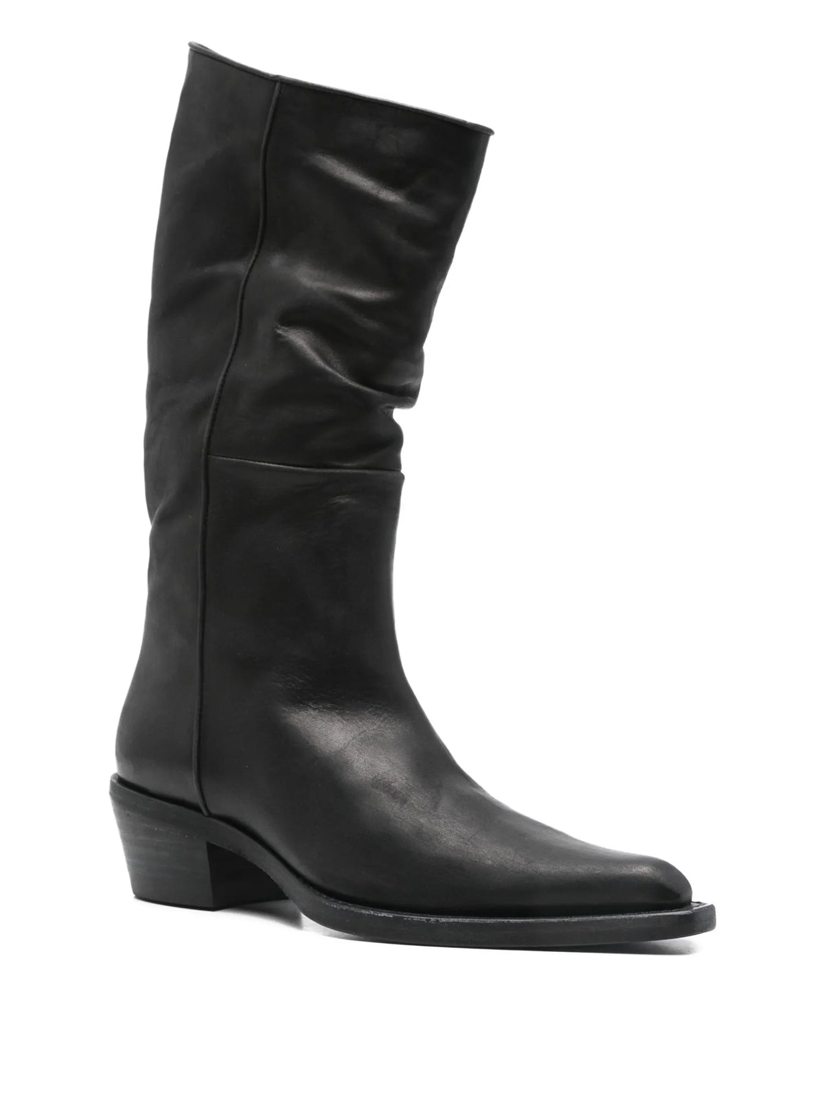 Khaite - Clive Leather Pointed-toe Boots